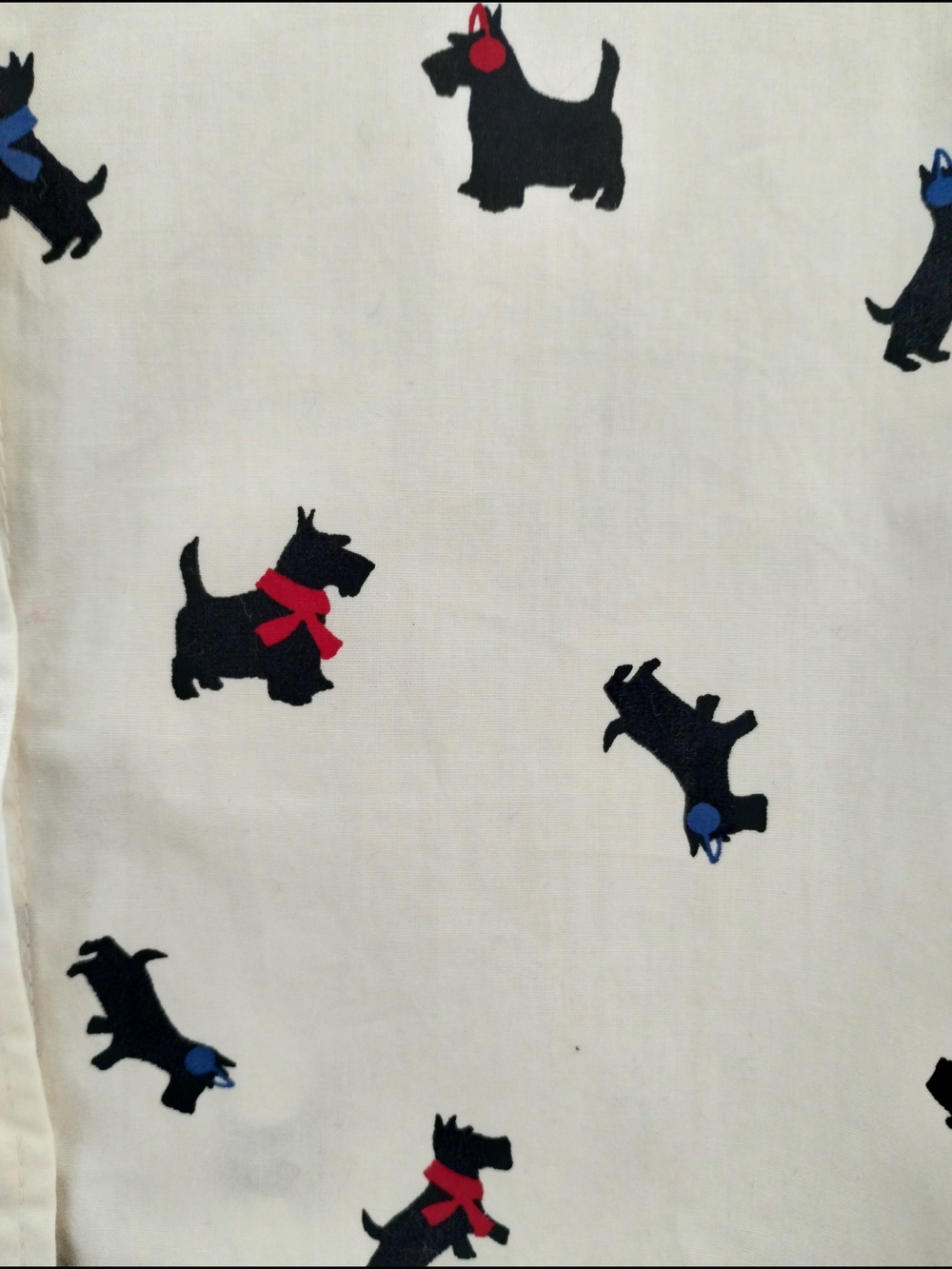 Talbots Scottie Dog Print Button Down Shirt LP NWT Cotton - Picture 4 of 8